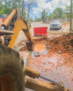 Corrección de avería de la micro red de agua potable de 3” pulgadas del Distrito Municipal Villa Gautier