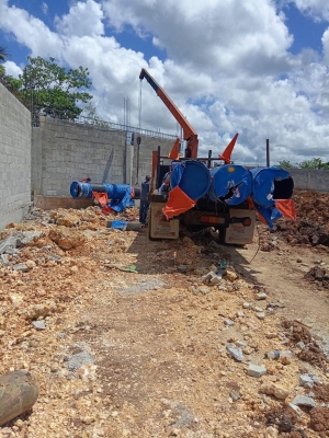 Reparación de la avería en la línea de impulsión de 24&quot; del Acueducto La Catalina